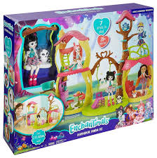 Enchantimals Panda Tree House Playset Littlest Pet Shop Preschool Toys Pretend Panda Tree Play Houses Kid Beds