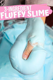 Glue, borax, yogurt, water, cornstarch. Easy 3 Ingredient Fluffy Slime With Video Sugar Spice And Glitter