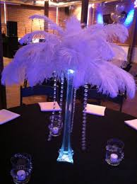Pin By Iloveit Designs On Iloveit Designs Weddings Casino Theme Party Decorations Sweet 16 Feather Centerpieces