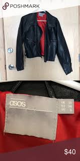 Asos Leather Jacket Nwot Asos Leather Jacket Leather Jacket Jackets