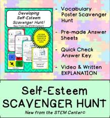 Self Esteem Health Class Scavenger Hunt This Is A Fun Way For Students To Learn This Vocab In 2020 Special Education Teacher Binder Scavenger Hunt Middle School Health