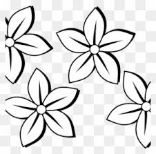Check spelling or type a new query. Simple Flower Bw By Malenki Simple Flower From Hakanl Outline Of A Flower Free Transparent Png Clipart Images Download