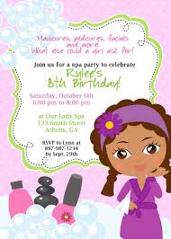 Birthday Invitation Card For My Daughter Spa Birthday Party Invitation Instant Download Edit In Corjl Etsy Spa Party Invitations Girl Spa Party Spa Birthday Parties