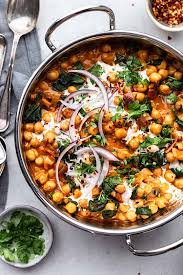 Creamy Chickpea And Spinach Curry Recipe Chickpea And Spinach Curry Spinach Curry Vegetarian Recipes
