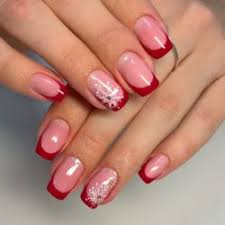 Red French Manicure The Best Images Bestartnails Com Hope you enjoy this red french with spider gel design.i am a licensed cosmetologist, this is the way i do things.