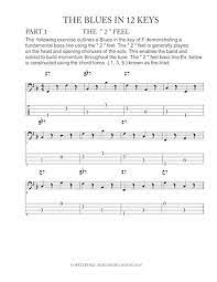 Constructing Walking Jazz Bass Lines Book I : Walking Bass Line - The Blues  In 12 Keys Bass Tab Edition 174 Pages Of Walking Bass Guitar Tab . Blues Bass  Tabs. | Bass Tab.net | Basstab.net