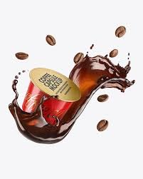 Discover free hd milk splash png png images. Coffee Capsule With Coffee Splash And Beans Mockup In Packaging Mockups On Yellow Images Object Mockups Beans Capsu Coffee Capsules Mockup Coffee Packaging