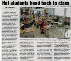 Fun and meaningful writing ideas. Newspaper Articles 2017 2018 Medicine Hat Catholic Board Of Education