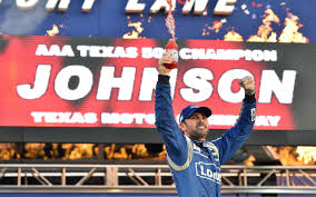 Nascar sprint cup rookie chris buescher won his first sprint cup race at pocono speedway in pennsylvania. Jimmie Johnson And Chevrolet Win Nascar Sprint Cup Race In Texas