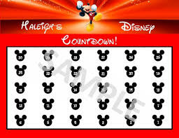 Countdown To Disney 30 Day Calendar Printable Pdf Download Etsy Disney Countdown Disney Countdown Calendar Printable Countdown Calendar Printable