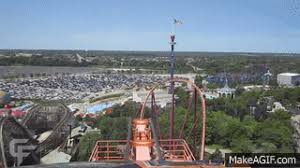 Six flags great america is an amusement park located in gurnee, illinois, within the chicago metropolitan area. Raging Bull Front Seat On Ride Hd Pov Six Flags Great America On Make A Gif