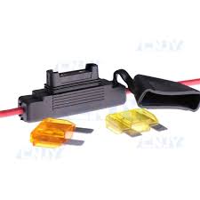 Porte Fusible En Ligne Isole A Fil 6mm Pour Fusible Maxi Ato 20a Ou 40a Cnjy 12v Dc Pour Auto Moto Quad
