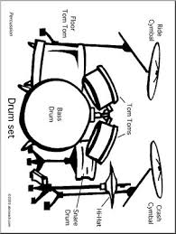 Keep your kids busy doing something fun and creative by printing out free coloring pages. Coloring Page Drum Set Abcteach
