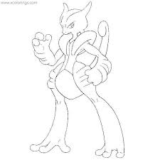 Octopus coloring page for adults nyan cat coloring page ocean animal coloring page nuancier aquarelle isaro number nine coloring page no prob llama coloring page north carolina state flag coloring save image. Mega Evolution Pokemon Mewtwo Coloring Pages Xcolorings Com