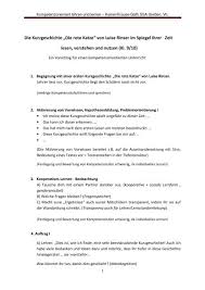 Short story) ist eine gezeigt wird am beispiel einer kurzgeschichte, wie man die kommunikation analysieren kann. Beispiel Kurzgeschichte Die Rote Katze Lesen Und Textverstehen