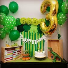 Birthday Decorations For Kids Boy Out Little Dino Turned 3 Kids Birthday Party Planning Dinosaur Birthday Party Jurassic Park Birthday Party