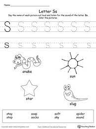 What should a child know by the end of preschool? Words Starting With Letter S Letter S Worksheets Preschool Letter S Alphabet Worksheets Preschool