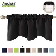 4.6 out of 5 stars. Rustic Valances For Bedroom Windows Auchen Ultra Elegant Solid Color Short Curtain Valance Pocket Valances For Windows Bathroom Living Room And Kitchens 52 X 18 Black Walmart Com Walmart Com