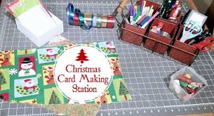 One of the best ways to express your care to loved ones is to make them a meaningful and decorated christmas card personally. Christmas Card Making Station