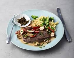Steaks Mit Pilz Pfefferrahm Rezept Schnelle Rezepte Mit Fleisch Rezepte Fleisch Gerichte