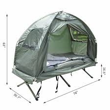 Deluxe 4 In 1 Compact Folding Shelter Tent With Sleeping Bag Air Mattress Pillow Tent Cot Camping Pillows Tent