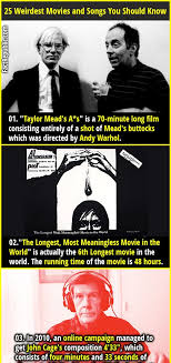 25 Weirdest Movies And Songs You Should Know About Songs Funny Facts Wtf Fun Facts