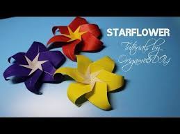 How To Make Origami African Violet Flower Stamen Leaf Stem Tutorial By Origamipapercraft Youtube Origami Flowers Paper Flowers Origami