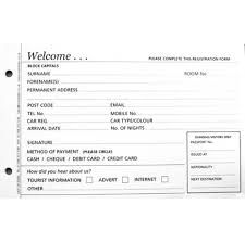 Guest Registration Cards Binder And Storage Box Cards Guest Registration