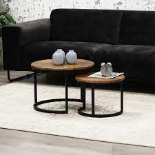 Solid wood coffee table sets. Maison 2 Piece Coffee Table Set Williston Forge Coffee Table For Small Living Room Coffee Table Coffee Tables Uk