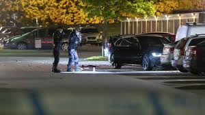 På plats kunde polisen konstatera att vapen hade avlossats. Ung Man Dod I Skottlossning I Helsingborg P4 Malmohus Sveriges Radio