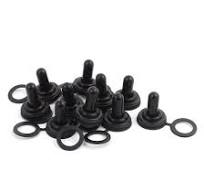 sourcing map 10Stk. 12mm Gewinde wasserdicht Kippschalter Gummikappe  Abdeckung Schutz schwarz DE de : Amazon.de: Baumarkt