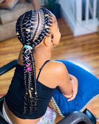 It is suitable for all age groups and looks good on most face types. Feed In Braids In 2021 Black Kids Braids Hairstyles Kids Hairstyles Hair Styles