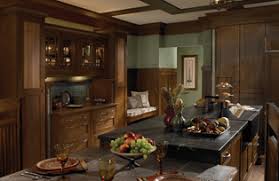 One of the defining features of a craftsman kitchen are the grand, wooden cabinets that fill out the space. Craftsman House Craftsman Style Cabinets Wood Mode