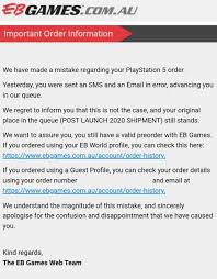 Gamestop.ie will not process any order which specifies an address of a freight forwarder, mail forwarding service warehouse, distribution center, airport, hotel or po box. Eb Games Is Now Pushing Back Ps5 Pre Orders After An Error Was Made