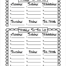 Sample Weekly To Do List Template – 8+ Free Documents Download In ...