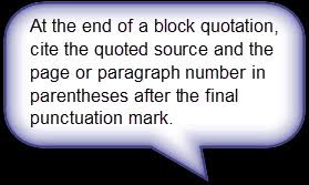 However, some passages so clearly articulate an idea that they add authority to a paper. Apa Style 6th Edition Blog Block Quotations In Apa Style