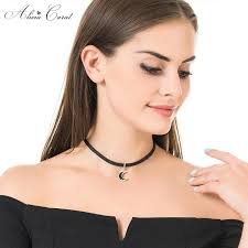 Collier Noir Strass Collier Ras Du Cou Gothique En Velours Fin Pour Femme  Tour De 415996 Collier Ras Cou Argent