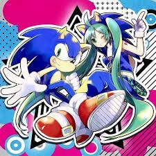 Sonic Miku See More From Miya Ayuco In Otakumode Com Ayucocco1 Anime Sonic And Friends Sonic Art