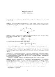 example sheet 6