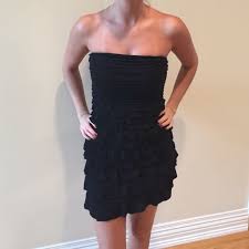 Express Strapless Ruffle Dress Strapless Ruffle Dress Dresses Ruffle Dress