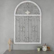 Ophelia Co Metal Window Scroll Wall Decor Arched Wall Decor Frame Wall Decor Window Scroll