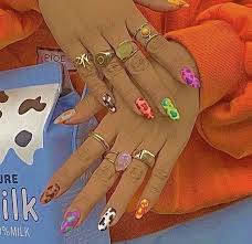 Lunkhead and gumshoe are restocked! Cute Indie Aesthetic Nails Fashion Outfit Indie Jewelry Indie Kids Fashion Nails