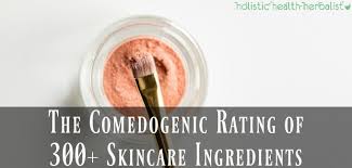 The Comedogenic Rating Of 300 Skincare Ingredients