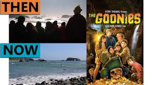 Gold rock beach is around this next curve. The Goonies Filming Locations Then Now 1985 Astoria Cannon Beach Oregon Reshoot Youtube