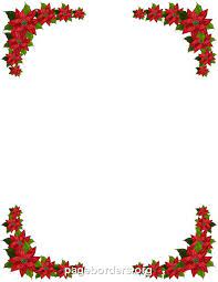 Poinsettia Border Clip Art Page Border And Vector Graphics Free Christmas Borders Christmas Graphics Free Christmas Border