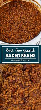 Best Baked Beans Brown Sugar Molasses Baked Beans Recipe In A Thick Sauce With A Rich Sweet Smoky Hickory Fl Best Baked Beans Baked Bean Recipes Bean Recipes