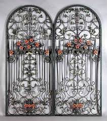 Package includes:1 x wrought iron arch,1 x specification,1 x accessories package. Ornate Pair Antique Wrought Iron Arched Window Guards