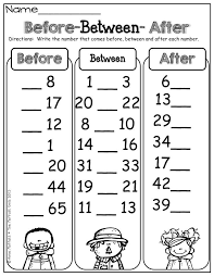 What Comes Before Between And After Could Do Kagan Rally Coach With This Fall Math First Grade Math Kindergarten Math Worksheets