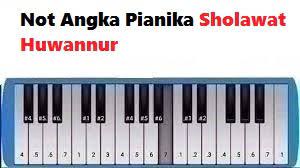Not Angka Pianika Sholawat Huwannur Calonpintar Com