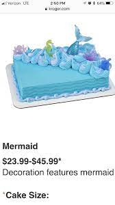 Shop for bakery fresh goodness caramel iced yellow cake with caramel drizzle at kroger. Mermaid Cake Kroger Mermaid Birthday Cakes Mermaid Cakes Cake